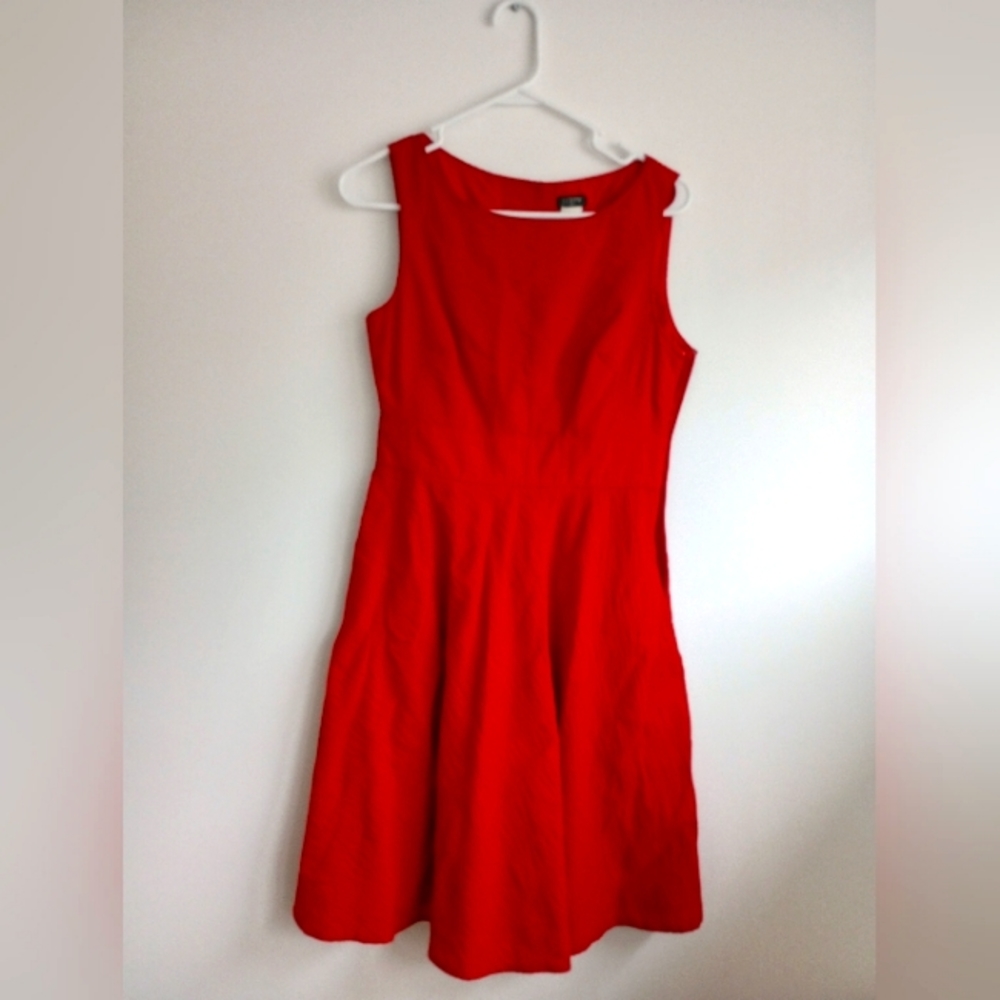 J. Crew red summer cocktail dress size 4